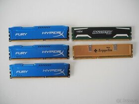 Různé paměti RAM 4GB/DDR3 - 1