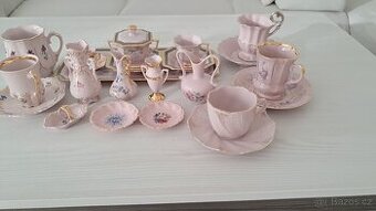 Růźový  porcelán