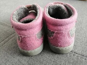 Celoroční barefoot KIUU HUGGY merino light grey pink vel. 29 - 1