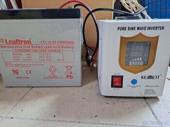 Záložní zdroj KEMOT URZ3404 PROsinus 300W 12V, bílá - 1
