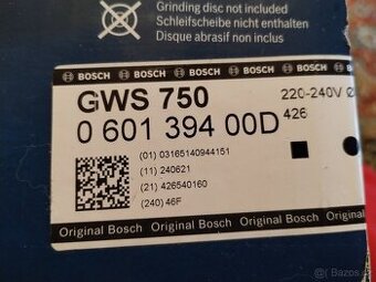 Úhlová bruska BOSCH profesionál 750W - 1