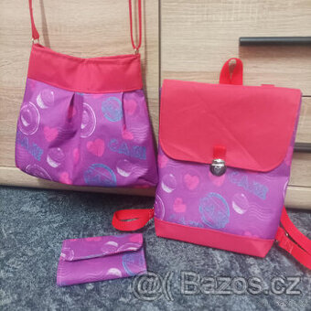 Dívčí sada - baťůžek,kabelka, peněženka