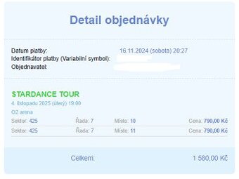 STARDANCE TOUR 4. 11. 2025 Praha