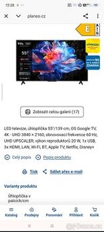 Android TV TCL 139cm