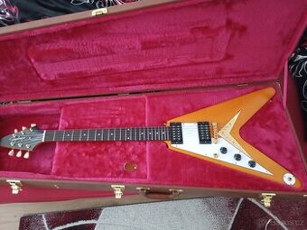 Prodám levorukou  Epiphone Flying V Korina