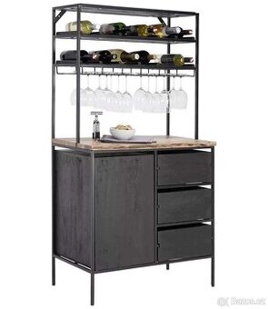 Nábytek - bar - masiv - kov - industriální - nový