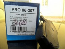 brzdové destičky, audi, passat...