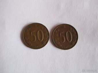 MINCE začínajícímu sběrateli- 2x 50hal.