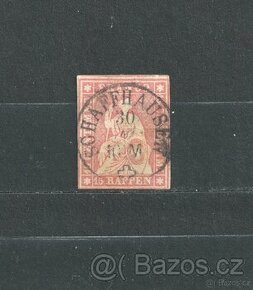 Švýcarsko 1854 Mi 15 Sedící Helvetia.
