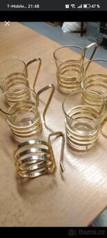 Retro skleničky na kávu