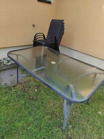 Zahradní nábytek - stůl + židle