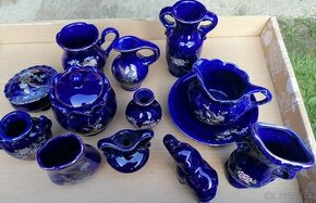 Modrý porcelán