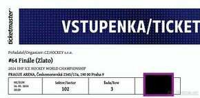 MS 2024 IIHF HOKEJ- FINÁLOVÝ DEN- ZLATO & BRONZ - TOP místa