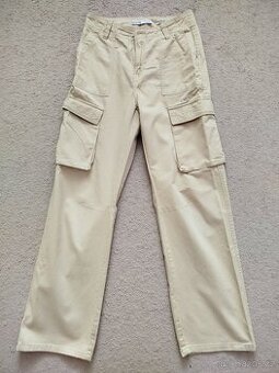 Kalhoty zn.Bershka vel.36 ( béžové )