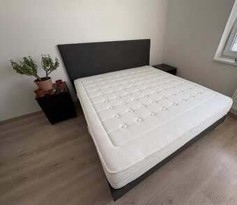 Čalouněná postel ENZIO Kansas Boxspring Standard 180x200 cm