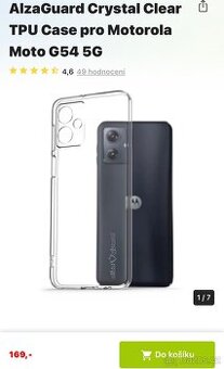 Průhledný kryt na mobil Motorola G54 5G