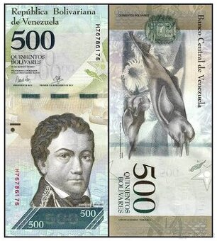 Venezuela - 500 Bolívarů bankovka, 2017, UNC