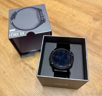 Hodinky Garmin Fenix 6X Pro Solar Titanium Gray DLC/Black