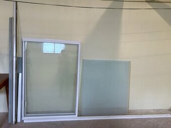 Zasklení na balkon – 3 posuvná skla + 3 matné tabule, nepošk