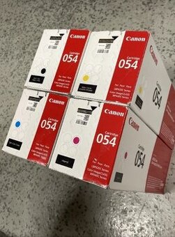 Nová, neotevřená sada 4 barevných tonerových kazet Canon 054 - 1
