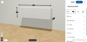 IKEA Policový díl BESTA, bílá lesklá (SPĚCHÁ, STĚHOVÁNÍ)