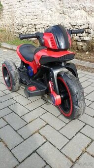 Dětská elektrická motorka Baby POLICE Červená
