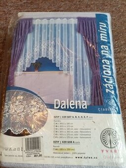 Záclona Dalena š.195 x v.250 dvěře české výroby