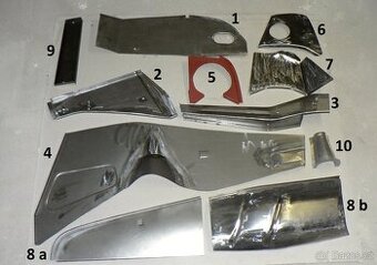 Kompletní zadní podběhy Škoda 1000 MB, 100, 110R