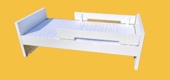 DOVOZ MOŽNÝ kvalitní pevná bílá postel Bopita Jonne 90x200