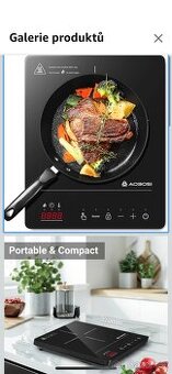 Přenosná indukční deska