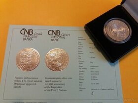 200 Kč stříbrné mince ČNB_1995-2010_BK / PROOF