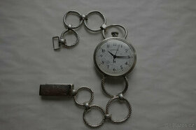 Staré, funkční hodinky Hamilton-sterlingové stříbro - 1