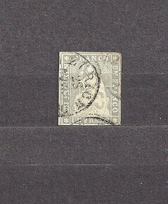 Švýcarsko 1854 raz. Mi 18 Sedící Helvetia 1 Fr.