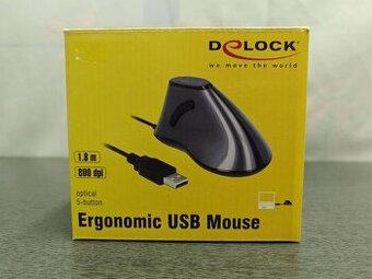 Ergonomická vertikální optická myš Delock - 1