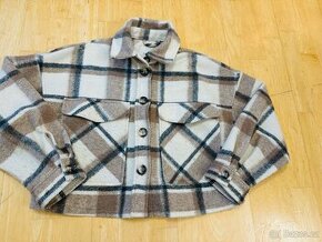 Kostkovaná bundička /sáčko vel. S Stradivarius