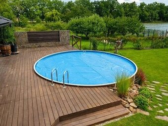 Plachta solární, průměr 4,6 m modrá