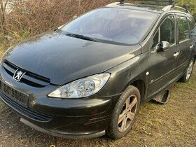 Peugeot 307 1.6 HDi rok 2006 náhradní díly černá