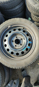 Ocelové disky s pneu, ET 51, 6Jx16, Hyundai, Kia, 5x114,3.