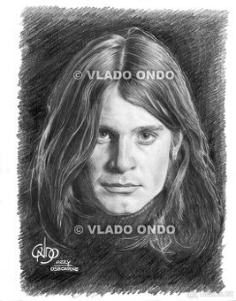 Ozzy Osbourne - unikátne kreslené portréty