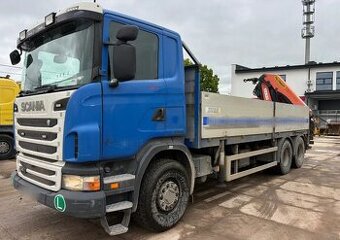 Scania G440 - 6x4 - Valník + HR-PALFINGER PK 33002-EH