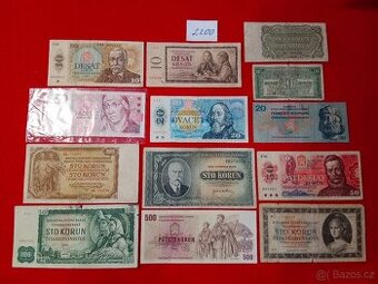 Československé bankovky 13 ks