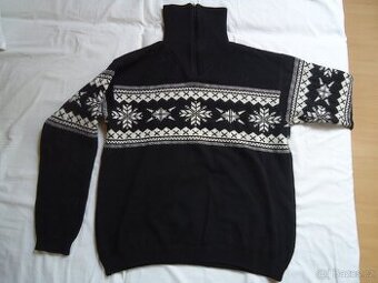 Teplý vlněný svetr Poolman, vel. XL, scandinávský vzor