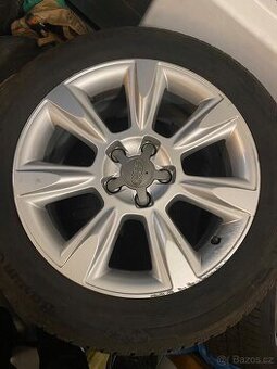 Alu kola 17” 5x112 Audi a zimní pneu 225/55/R17 - 1