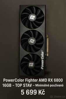 PowerColor Fighter AMD RX 6800 16GB – TOP STAV