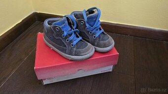 Celoroční boty Superfit GRAU/BLAU VELOUR/TEXTIL MOPPY v. 22