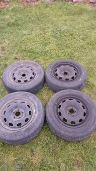 4x ORIGINÁLNÍ ocelové disky 5x100 R15 6J ET38 – VW/Škoda (TO