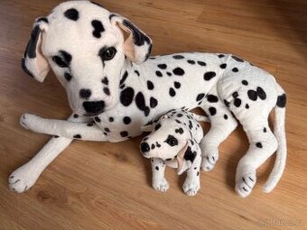 Plyšový pes dalmatin se štěnětem - 1
