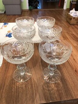 Křišťálové sklenice 6ks, NEPOUŽÍVANÉ