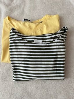 2 trika s 3/4 rukávem