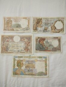 Staré bankovky Francie 1938-1944